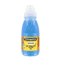 Gel pailleté - Cléopâtre - Bleu Néon - Peinture à l'eau multi-supports - 250 ml