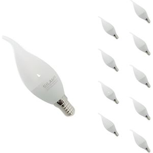 AMPOULE - LED Ampoule LED Flamme 8W 220V Ø38mm (Pack de 10) - Blanc Froid 6000K - 8000K - SILUMEN