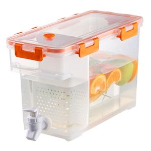 Distributeur D'Eau Froide 4,2L Avec Robinet - Bouteille Réutilisable PETG Pour Réfrigérateur, Camping, Bureau