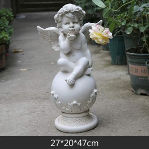 LYCIL Ange De Sommeil Statue,Ange Mignon De Petit B/éb/é Sculpture,Vintage Bureau Statuette,Figure Collection D/écoratifs,ext/érieur Jardin Statues A