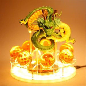 FIGURINE - PERSONNAGE Creative Veilleuse Table Lampe LED Jouets Figurine Dragon Ball z Shenron Bénédiction Réalisez le Rêve DBz Ensemble Combiné Mascotte 