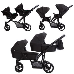 Kinderkraft Poussette Duo VEO, 2 en 1, Landau, Hamac, Cadre en Aluminium,  Gris[24] - Cdiscount Puériculture & Eveil bébé