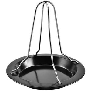 Support de poulet pliable pour r/ôtir /à bi/ère barbecue barbecue barbecue accessoires de grill. Pour four barbecue Support vertical pour poulet avec po/êle /à goutte