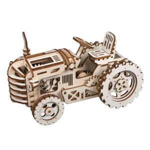 PUZZLE Puzzle mécanique 3D en bois - Couleur Tracteur - K