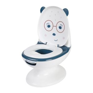 RÉDUCTEUR DE WC BEBECONFORT Mini toilette Panda, Pot avec bruit de chasse d'eau, Bleu