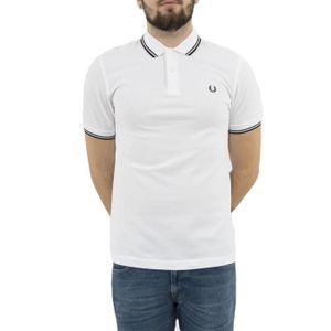 POLO polos fred perry mm3600 blanc
