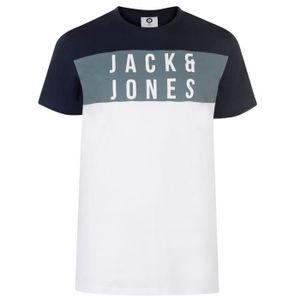 Jack /& Jones Logo Tee Shirt Logo Imprimé dans le Shirt Manches Courtes Basic