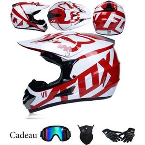 Motocross Casque Casque airtrix MX-Star avec lunettes Teinté Visière