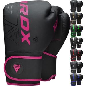 GANTS DE BOXE Gants de boxe RDX, gants de combat pour kickboxing, gants muay thai pour mma, gants de boxe en cuir, gants de boxe adulte, rose