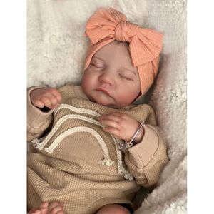POUPÉE Poupée bébé Reborn en Silicone de 49 cm,Vêtements 