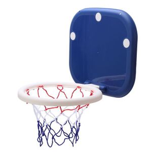 PANIER DE BASKET-BALL VGEBY Panier de basket d'intérieur Filet De Basket Mural Petit Panier De Basket 'intérieur Pour Tout-petit jeux Bleu