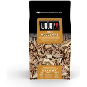 USTENSILE Boîte de bois de fumage - WEBER - Hêtre - Sac refermable en plastique - Blanc - 0,7kg