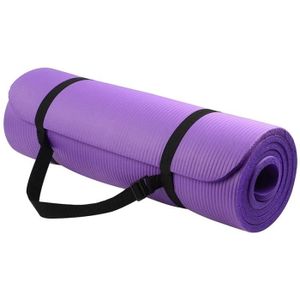 TAPIS DE SOL FITNESS Tapis de sol, violet Tapis de Yoga antidérapant NBR, 15mm, pour équipement de Fitness, gymnastique,