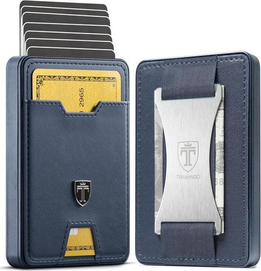 FOOTIER Porte Cartes Homme Ou Femme En Aluminium Automatique Pop Up Porte Carte De Crédit