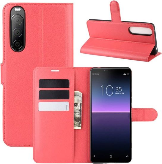 Étui portefeuille Mandala embossé pour Sony Xperia 5 II, avec support