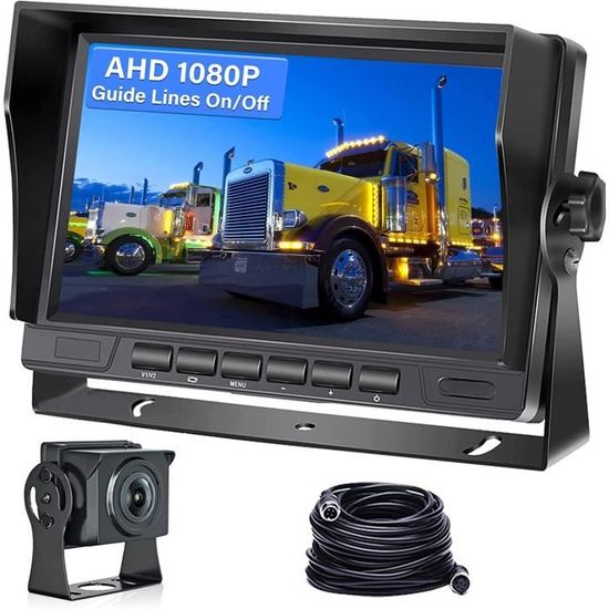 Caméra De Recul 7 Pouces AHD 1080P Avec Moniteur - Vision Nocturne IP69 Pour Voiture Camion Caravane