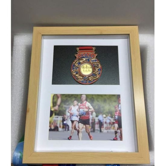 Vitrine Boîte à Médailles En Bois Massif – Présentoir Médailles Marathon, Sport & Honneur Avec Verre HD Anti-Poussière