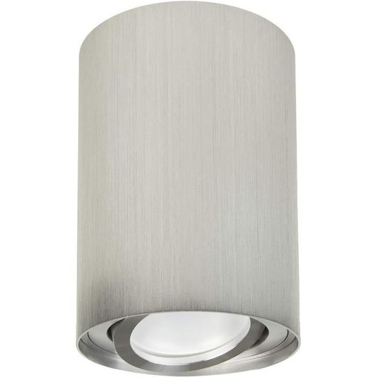 3x Maclean Plafond Rond Blanc MCE422 + 3x Ampoule LED GU10 5W 4000K