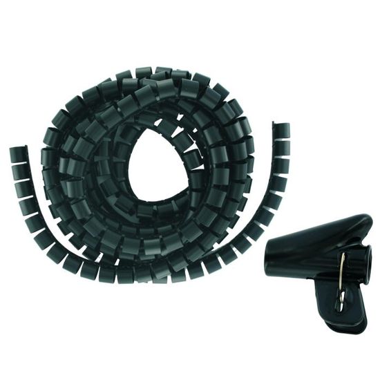 Goulotte Cache Cable Noir Range Cables Plastique Fexible Torsade Noir Elr Achat Vente