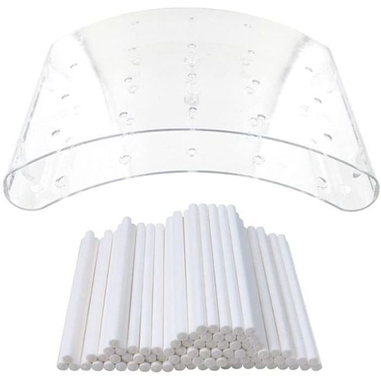 Supports à Sucettes Transparents 4 Pièces - Pour Présenter Cake Pops, Bonbons, Mariages, Fêtes !