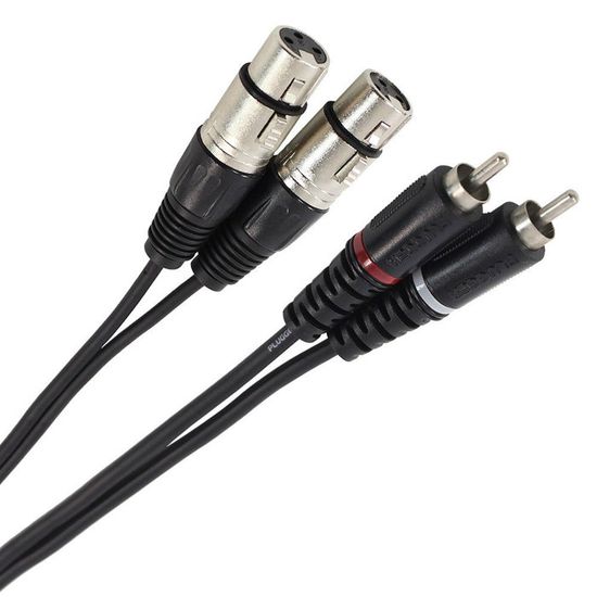 Câble Audio XLR Femelle Vers RCA Mâle – 3 Mètres – Cloud Night – Pro