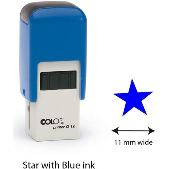 Sseell Original Auto-encreur Auto-encreur ¨¦cole Timbres Avec Cadre Ligne Blue Ink