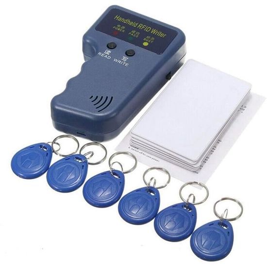 Copieur De Cartes RFID 125KHz - Compatible EM4100, Avec 6 étiquettes Et 6 Cartes Vierges - 1
