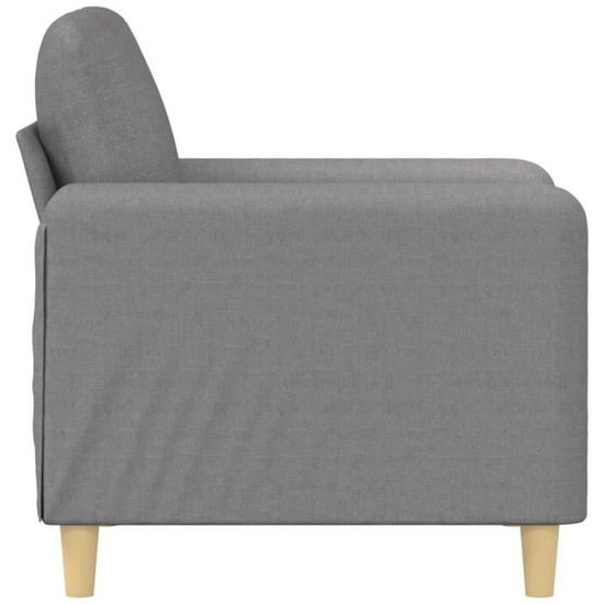 Fauteuil de Salon,Fauteuil Gris clair 60 cm Tissu CDS37970 | Leroy Merlin