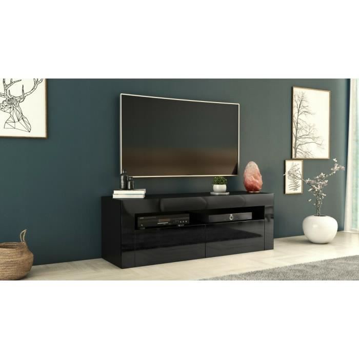 Meuble TV Noir 140cm
