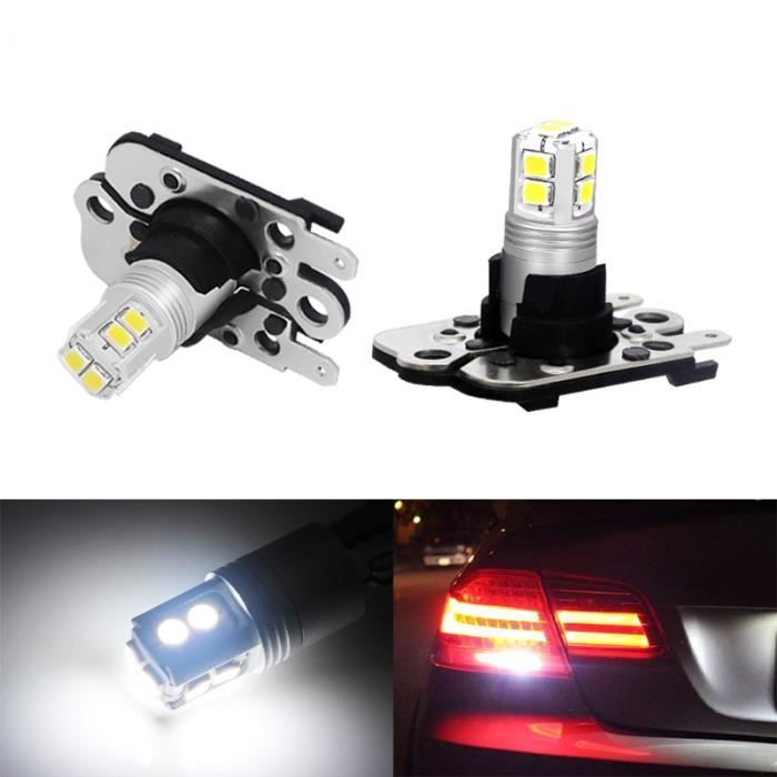 Les ampoules blanches de PH16W LED de 2pcs CAN-bus inversent des lumières pour 2012-2015 Audi A7 S7 RS7