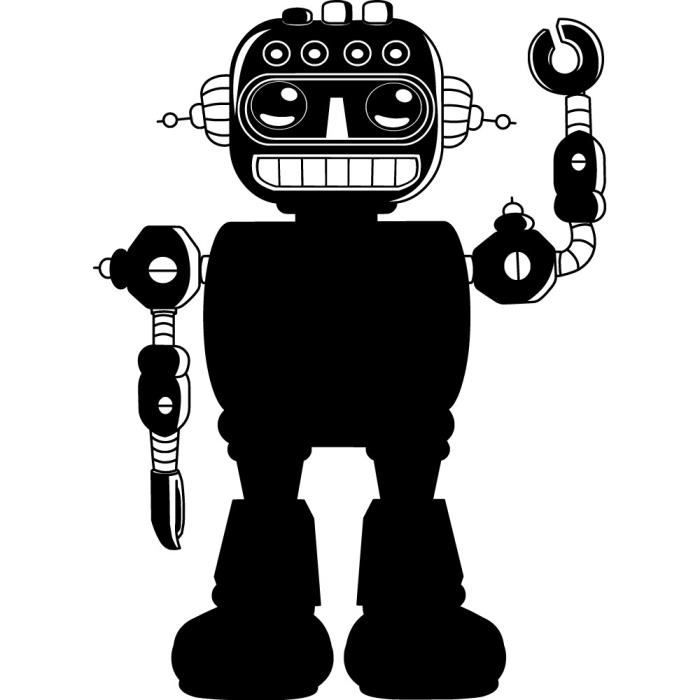 Stickers ardoise robot Ref: ARD-072 42x57 cm