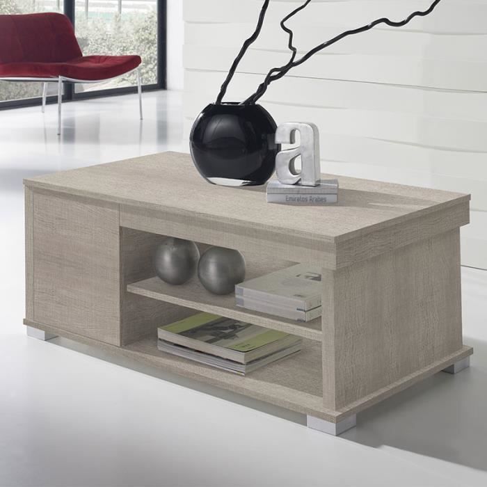 Table basse modulable couleur bois clair AUDE