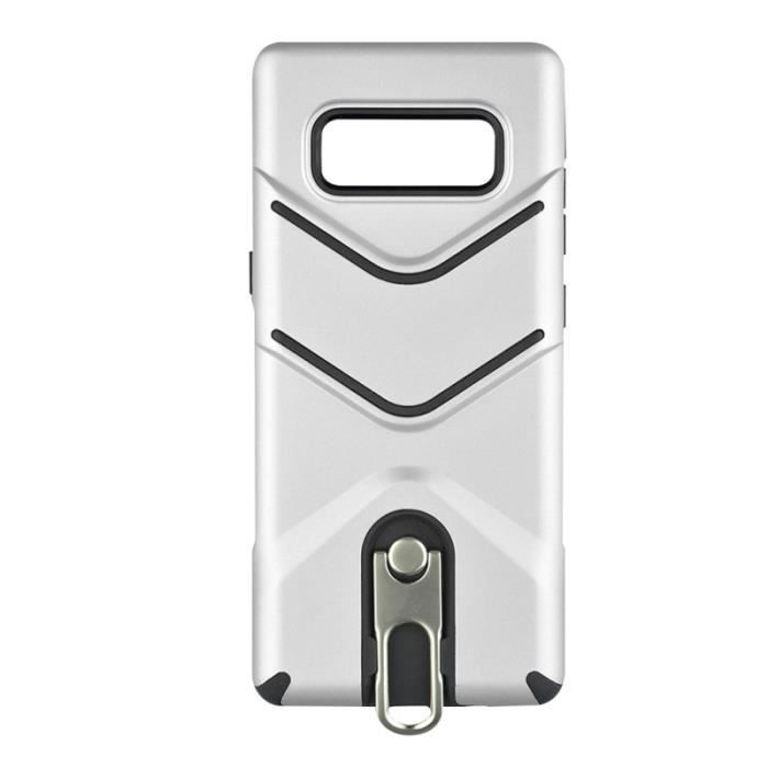 Étui de téléphone givré Anti-empreintes digitales Anti-poussière Coque de antichoc mince avec support de pied pour Samsung