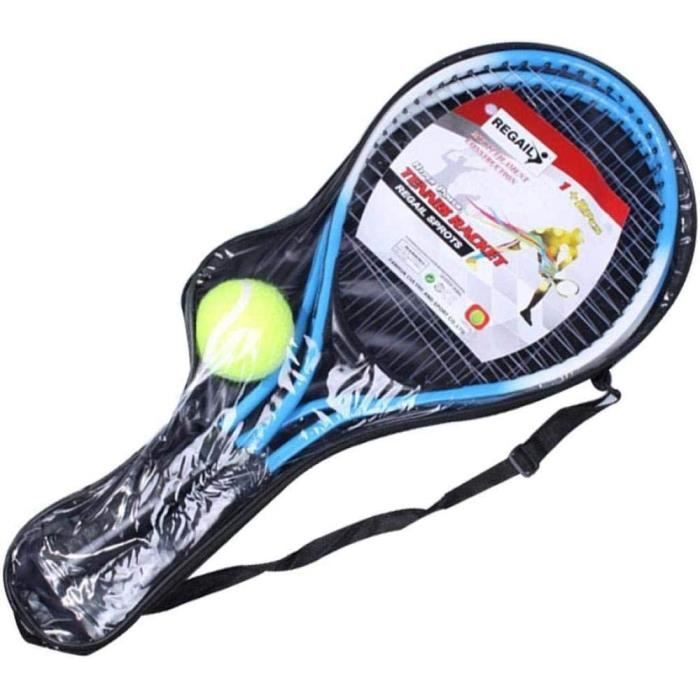 Raquettes de Tennis pour Enfants 2 pièces en Alliage de Fer Raquette de Tennis pour Enfants Raquettes de Tennis avec 1 Balle de ,585