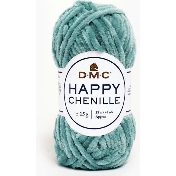 Pelote HAPPY CHENILLE pour Amigurumi, mini pelote 15g, DMC 30 Turquoise
