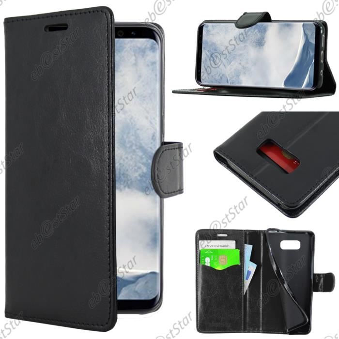 ebestStar ® pour Samsung Galaxy S8 - Housse Portefeuille Support, Couleur Noir