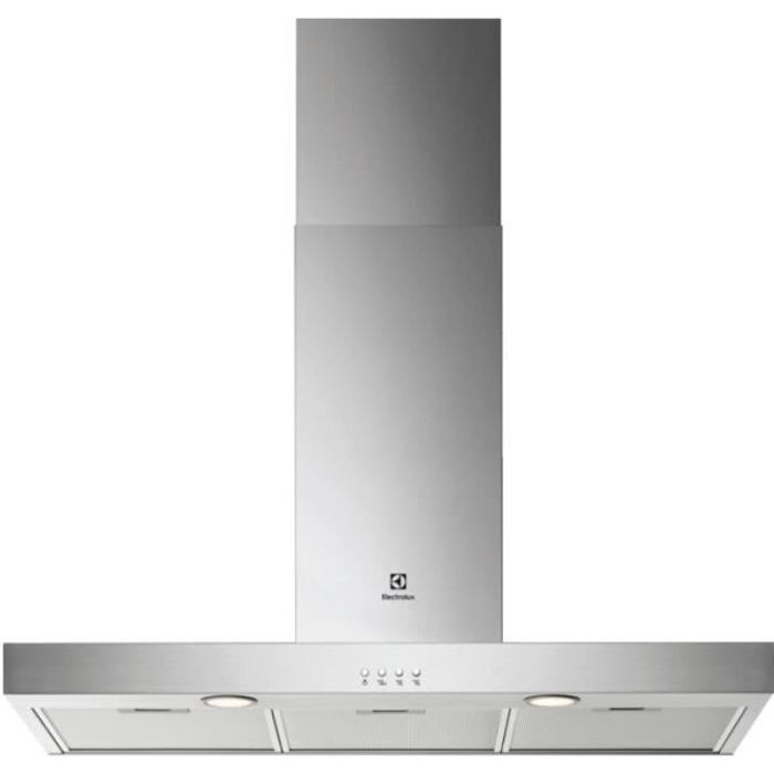 Electrolux - hotte décorative murale 90cm 600m3-h inox - lft419x