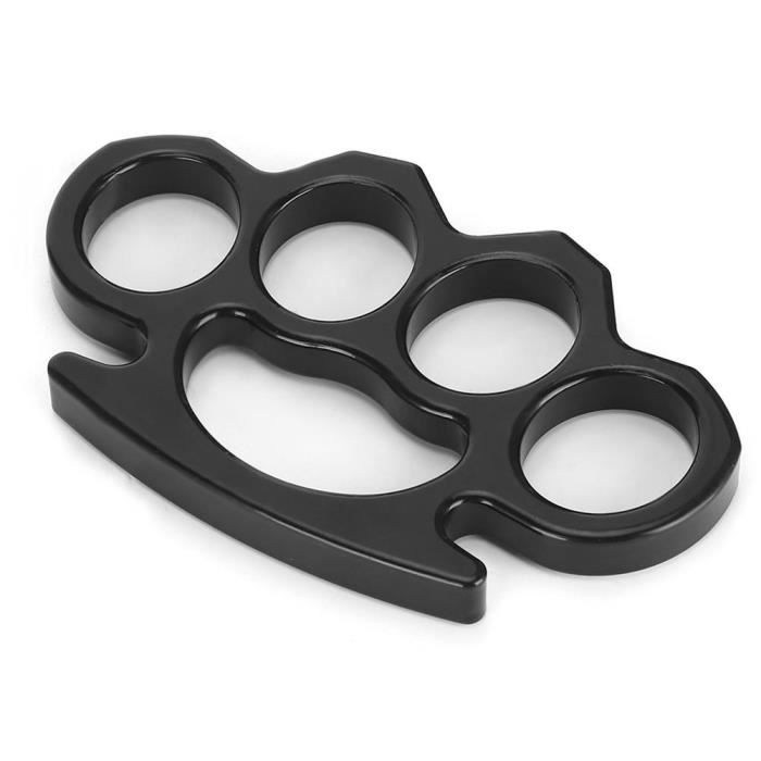 Couteau multifonctions Boucle d'autodéfense Survie en plein air Protection personnelle pour Femmes Filles(noir épais)