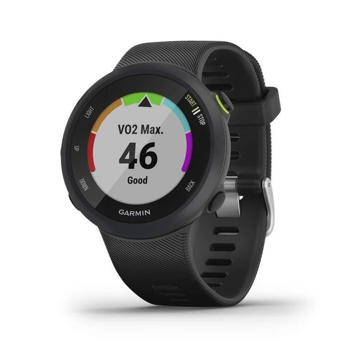 Garmin - Forerunner 45 - Montre de course à pied avec prix en charge des programmes d'entraînement Garmin Coach - Large, Noir