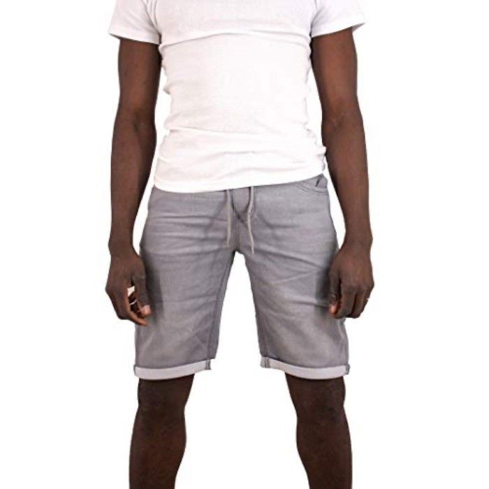 Bermuda denim uni Torrente Couture Rezzo - Gris