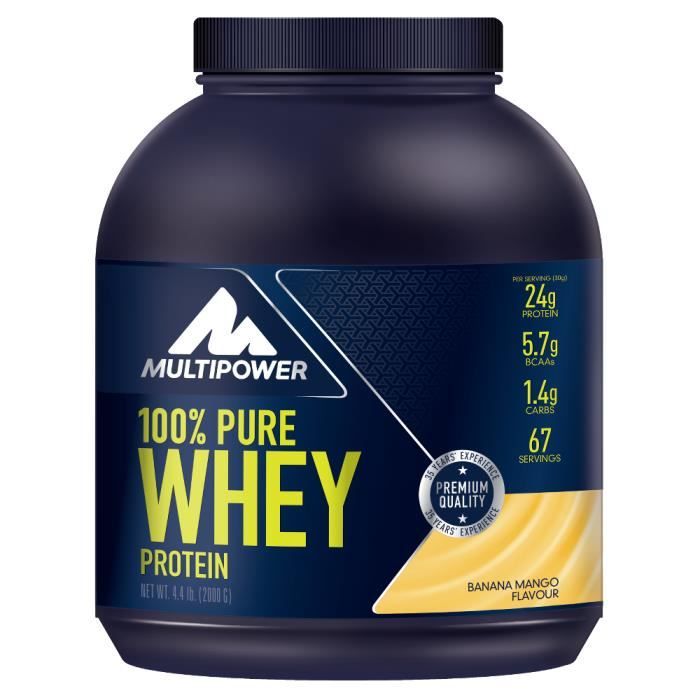 100% Pure Whey Protein 2000 g (Banane - Mangue)