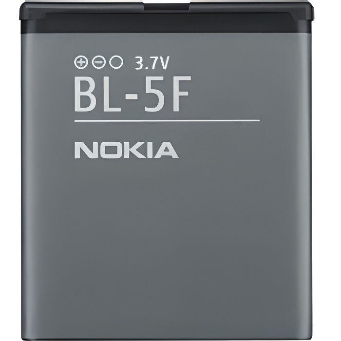Batterie original Nokia BL-5F pour Nokia 6210/Nokia E65 /Nokia N95 Nokia N96 Noir