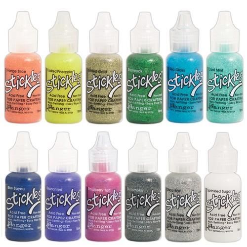 Colle paillettée 3D Stickles glitter glue de chez Ranger (18 ml) - Nuancier Glitter glue ranger:Star dus