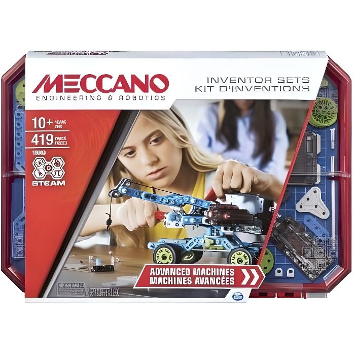 MECCANO Kit d'inventions – Set 7 Moteur & Engrenages
