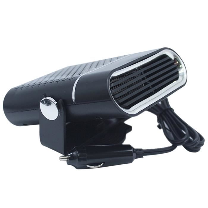 Ventilateur de chauffage voiture 12V 120W dégivreur et désembueur de voiture electrique câble de1.5 m et antibuée de design creuse