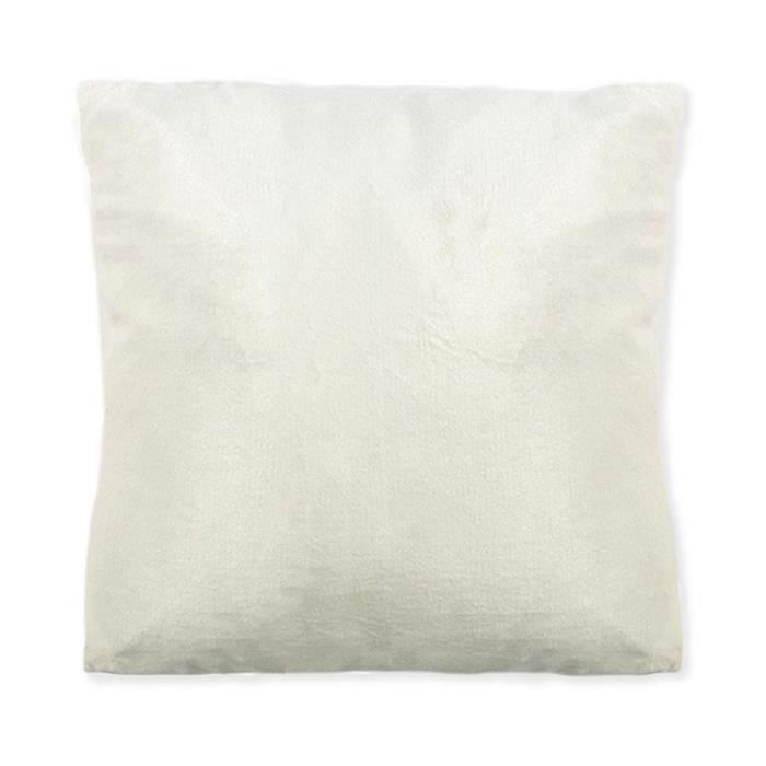 Coussin de sol blanc extra doux 60x60cm COMETE 60 x 60 cm Blanc