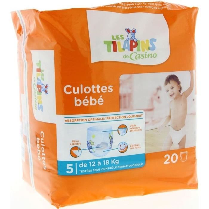 LES TILAPINS 20 Culottes bébé Taille 5 - 12 à 18 kg
