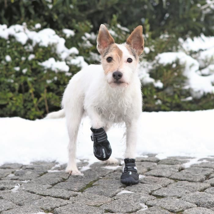 TRIXIE Bottes de protection Walker Active 2 pièces S-M - Noir - Pour chien