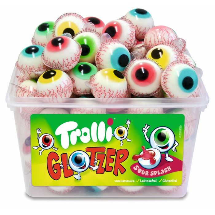 Oeil Glotzer, bonbon oeil Halloween (Boîtes de 60 pièces)