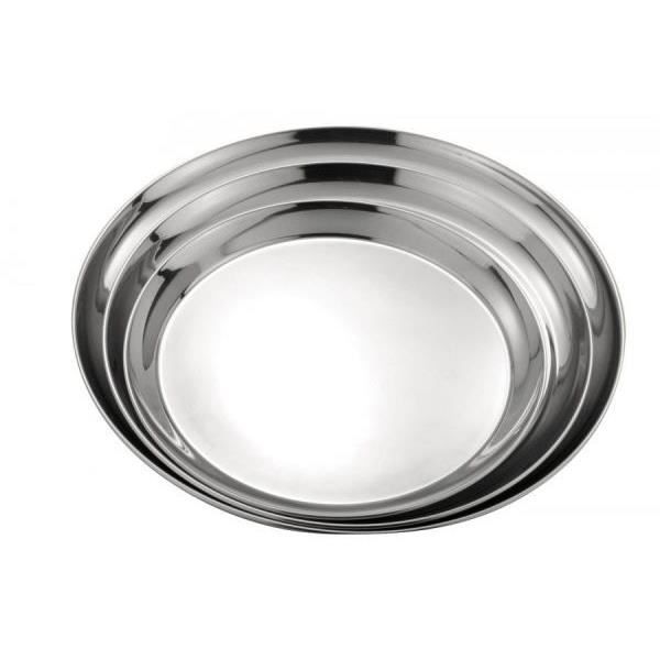 30cm rond Plateau de service garçon S-acier pour boissons alimentaires Bar